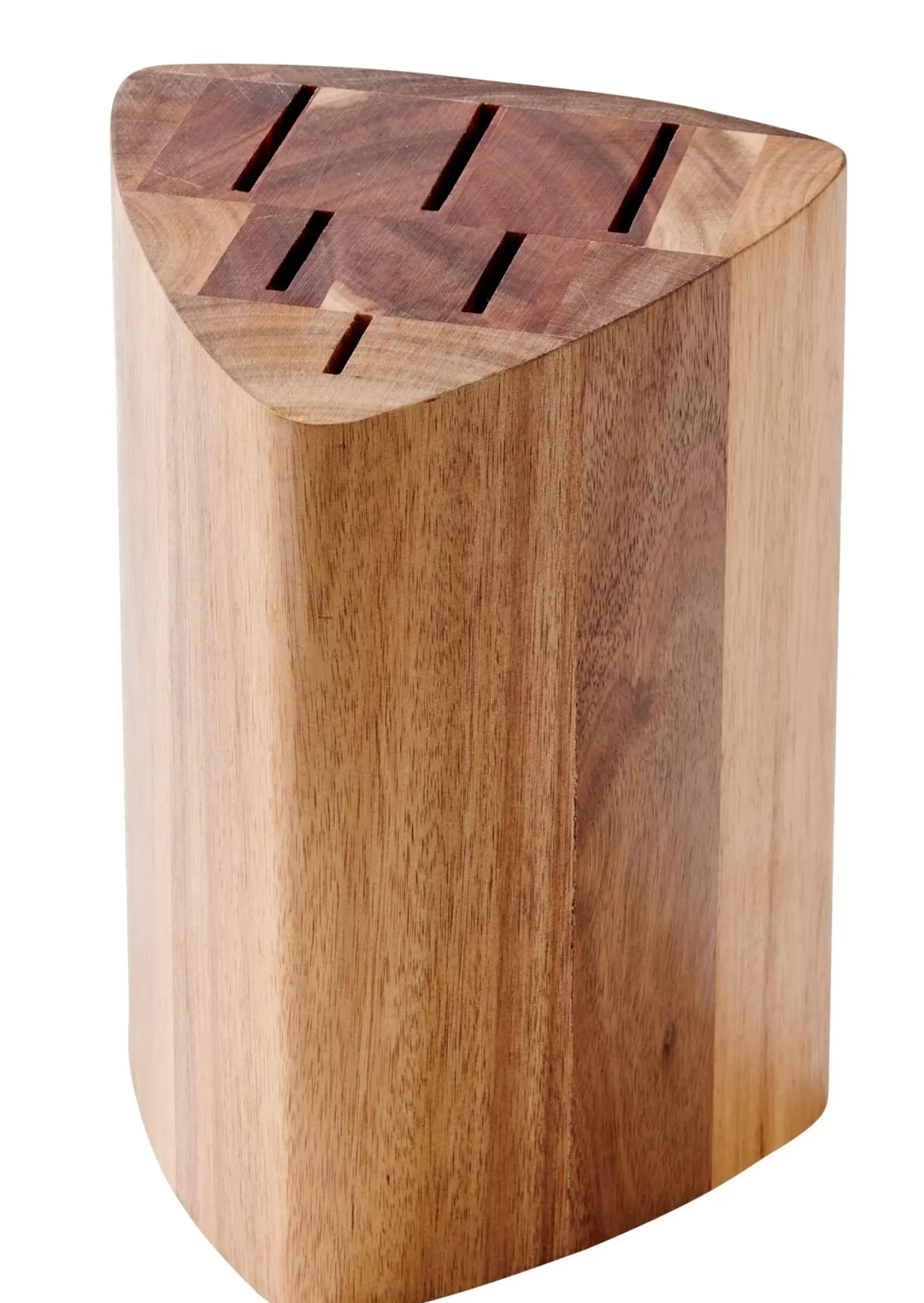 CASA Acacia Bloque/Cuchillos P 6 Cuchillos Natural Discount