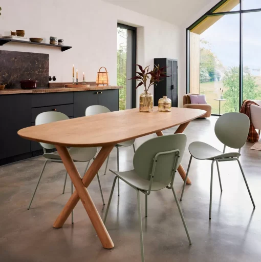 CASA Acacia Mesa De Comedor Con Patas En X Store