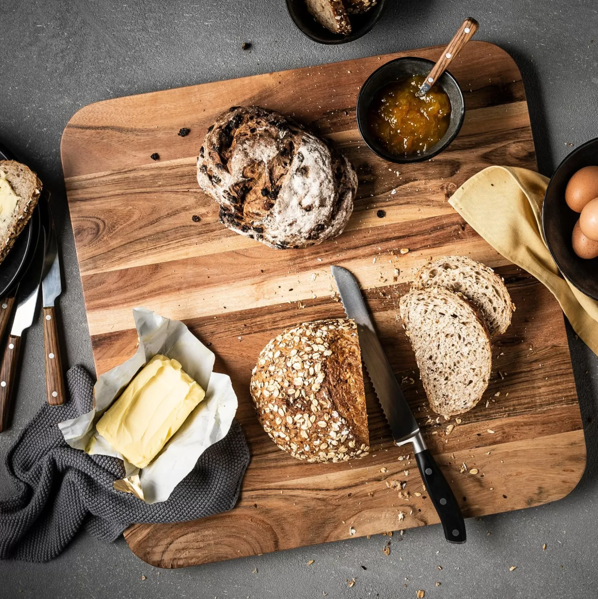 CASA Acacia Tabla Para Cortar Xl Natural Clearance