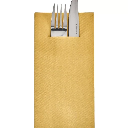 CASA Airlaid Servilletas/Cubiert. Juego De 12 Dorado Cheap
