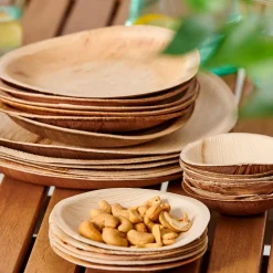 CASA Areca Leaf Platos Juego De 6 Natural Shop