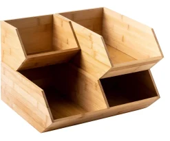 CASA Bamboo Organizador Apilable Natural Fashion