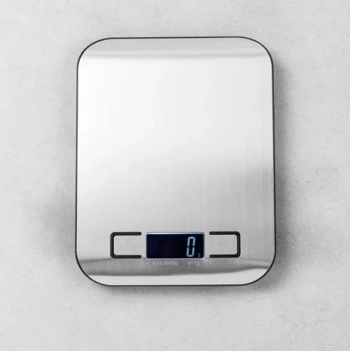 CASA Basic Balanza Cocina Digital Metal, Plateado Clearance