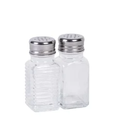 CASA Basic Salero Y Pimentero Plateado, Transparente Best