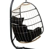 CASA Bazai Silla Colgante Con Soporte Negro Outlet
