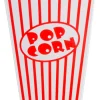 CASA Cinema Vaso De Palomitas Juego De 8 Blanco, Rojo Fashion