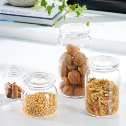 CASA Crystal Tarro De Cocina Con Tapa Transparente Cheap