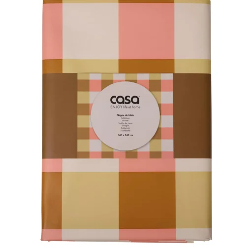 CASA Cuadros Mantel Peva Multicolor Cheap