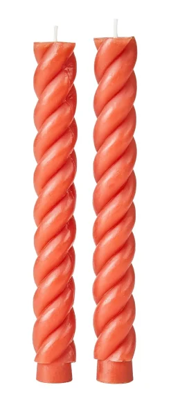 CASA Curl Velas Juego De 2 Rojo Outlet