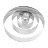 CASA Damier Anillo Para Tarta Juego De 4 Plateado Online