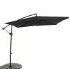 CASA Fiji Parasol Colgante Sin Pie Negro Sale