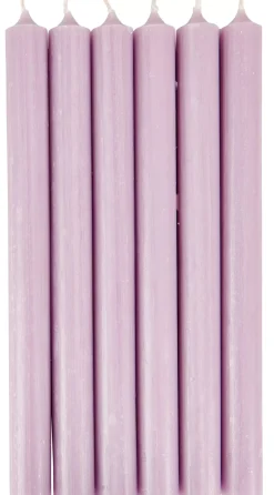 CASA Fina Velas Juego De 6 Morado Claro Clearance