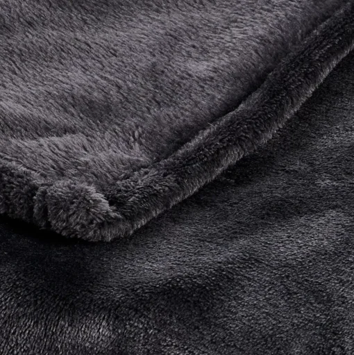 CASA Flanella Manta Gris Oscuro Cheap