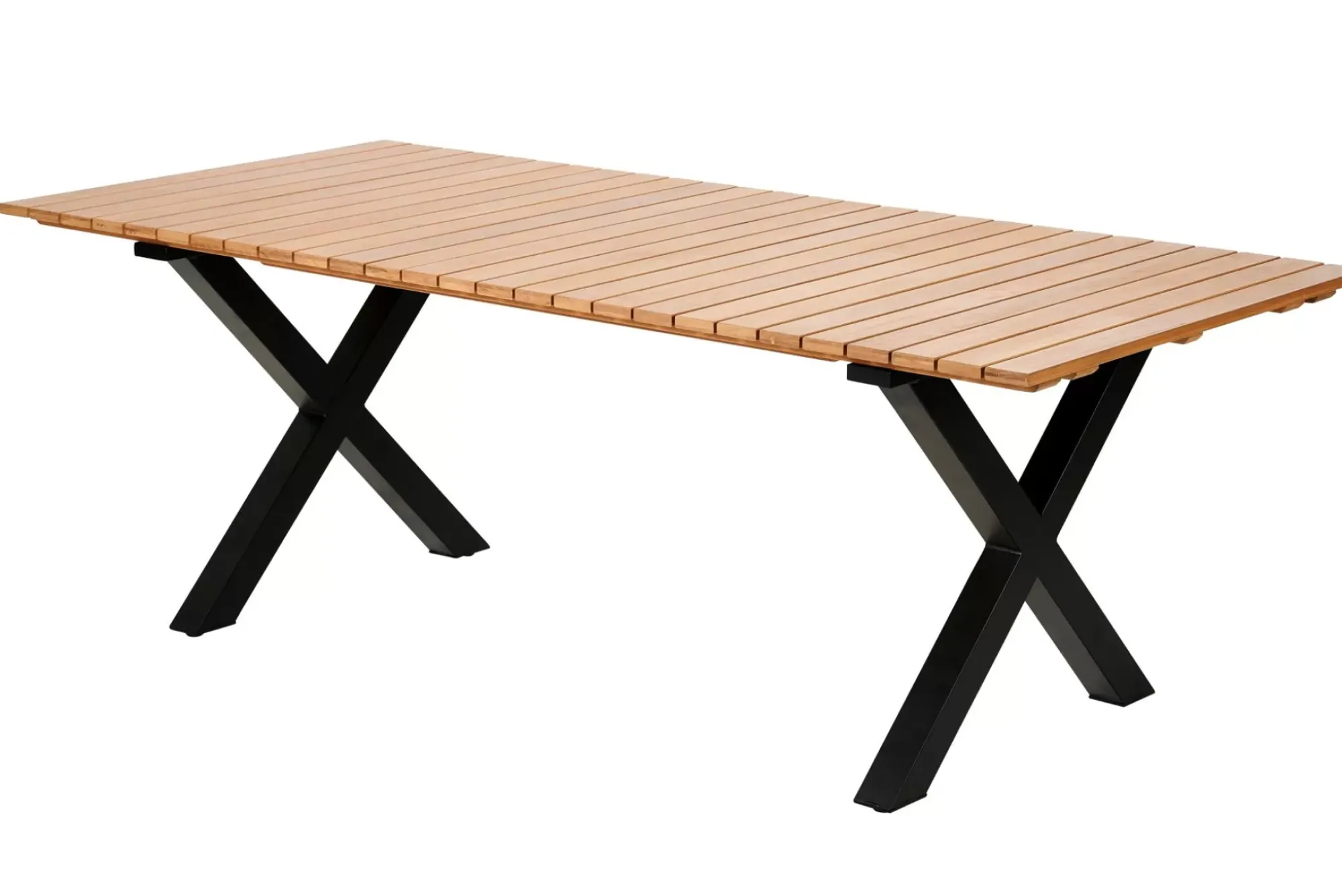 CASA Formax Mesa De Jardín Con Patas En X Natural/Negro Online