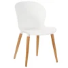 CASA Frida Silla De Concha Blanca/Natural Best Sale