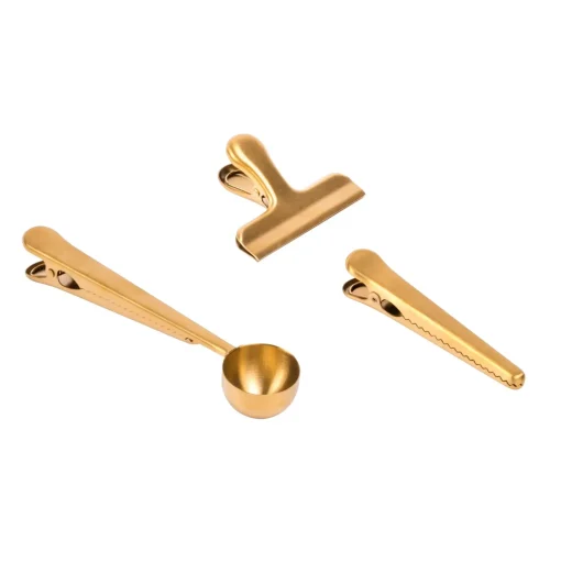 CASA Goldy Clips Juego De 3 Dorado Store