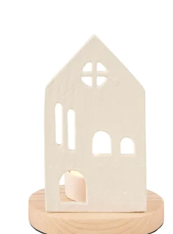 CASA Home Soporte Para Vela Pequena Blanco, Natural Cheap
