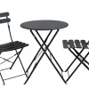 CASA Imperial Conjunto Bistro Redondo Negro Outlet