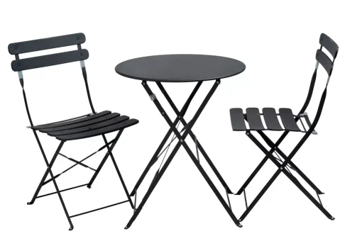 CASA Imperial Conjunto Bistro Redondo Negro Outlet