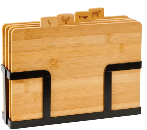 CASA Industria J/Tablas Para Cortar En Soporte Negro, Natural Best