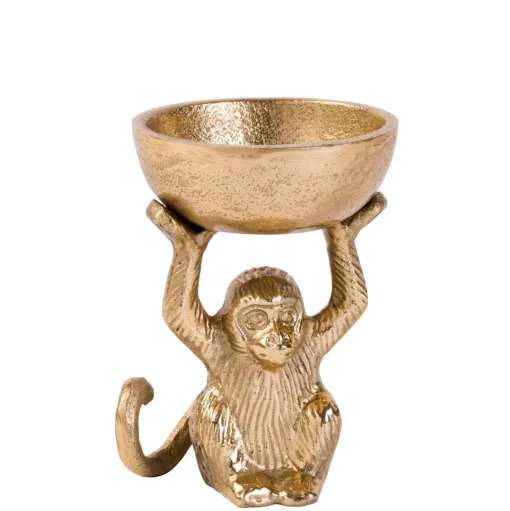 CASA Monkey Soporte Para Velas Dorado Hot