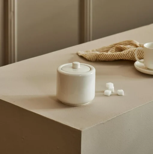 CASA Moon Azucarero Con Tapa Blanco Cheap