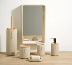 CASA New Resin Cepillo Wc En Soporte Natural Cheap
