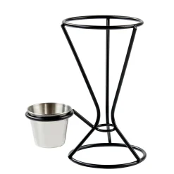 CASA Njam Xl Soporte Recipient Salsa Negro, Plateado Discount