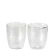 CASA Pausa Vaso De Doble Pared Juego De 2 Transparente New