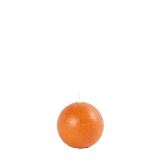 CASA Pure Rustic Vela Esferica Naranja Cheap