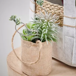 CASA Rope Planta Artificial Macetero Colg Natural Fashion