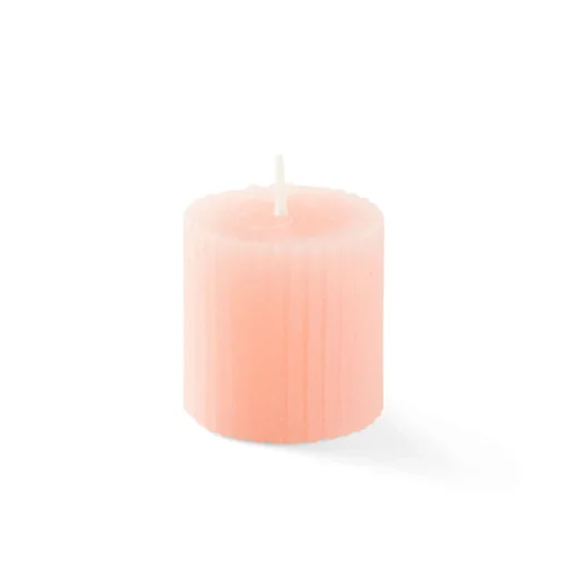 CASA Rustic Vela Estriada Naranja Best Sale