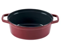 CASA Stew Olla Hierro Fundido Ovalado Rojo Oscuro Shop
