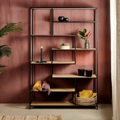 CASA Trapp Estanteria De Pared Negro Cheap