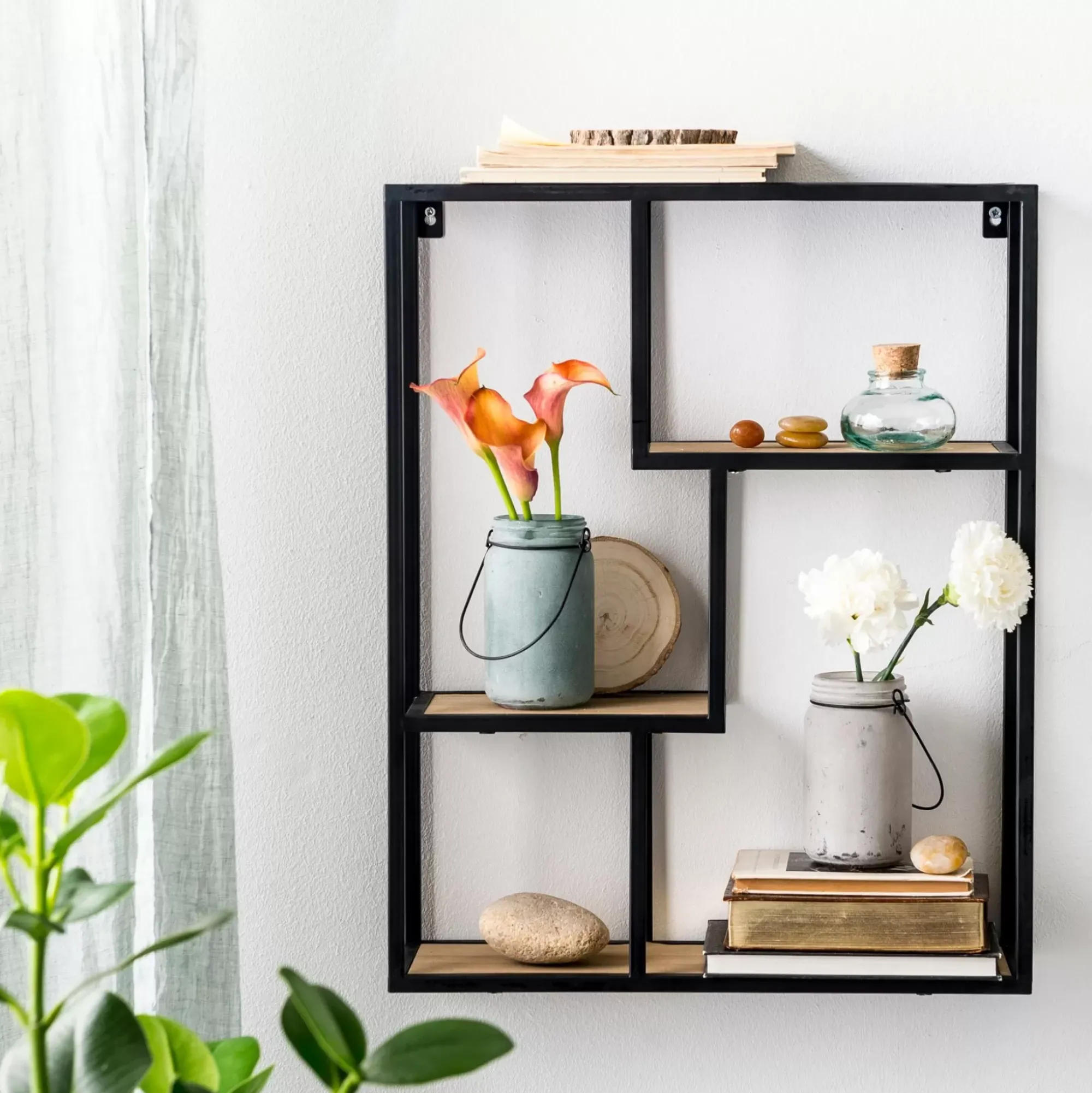 CASA Trapp Estanteria Para Colgar Negro Online