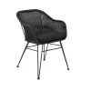 CASA Vienna Silla De Comedor Asiento Negro Flash Sale