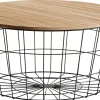 CASA Wire Xl Mesa Auxiliar Xl Negro, Natural Hot
